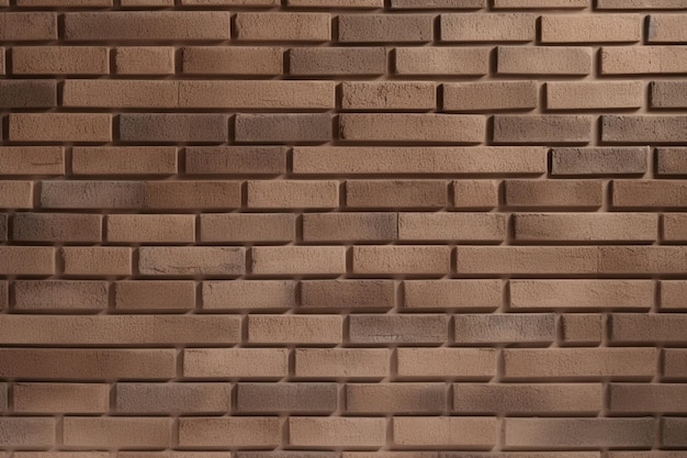 Uma parede de tijolos com uma parede de tijolo marrom que diz tijolo.