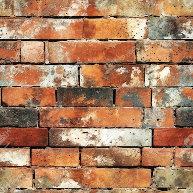 Foto uma parede feita de tijolos