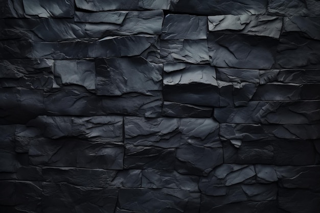 uma parede preta com uma superfície texturizada e um fundo preto.