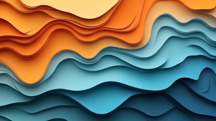 Foto uma peça de arte colorida com um fundo colorido e um padrão colorido