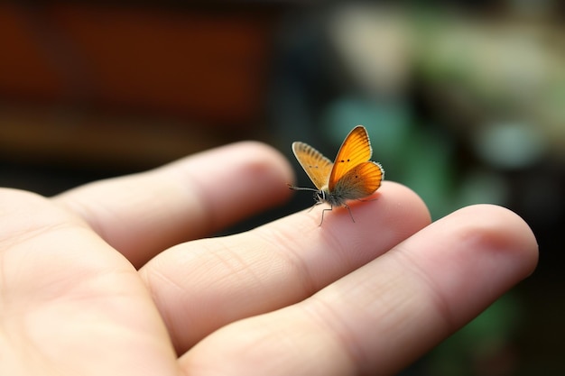 uma pequena borboleta de fundo