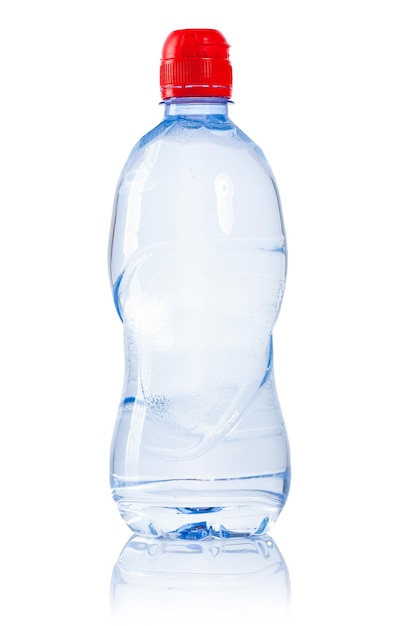 Uma pequena garrafa de água