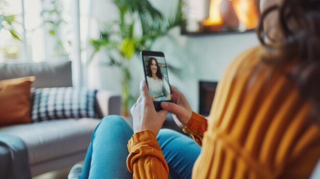 Foto uma pessoa a consultar um consultor financeiro por videoconferência através de um smartphone ou de um portátil