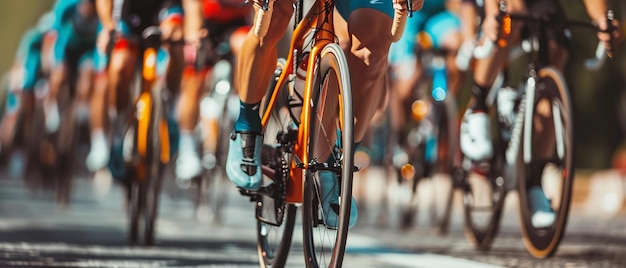 uma pessoa andando de bicicleta com uma moldura amarela na frente