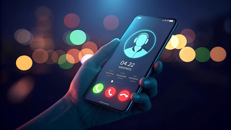 uma pessoa segurando um telefone com a hora de 11:05