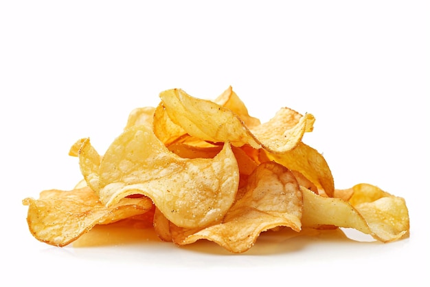 uma pilha de batatas fritas