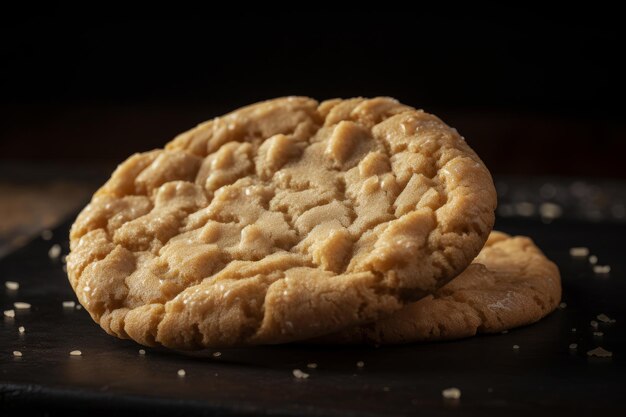 Uma pilha de biscoitos de manteiga de amendoim