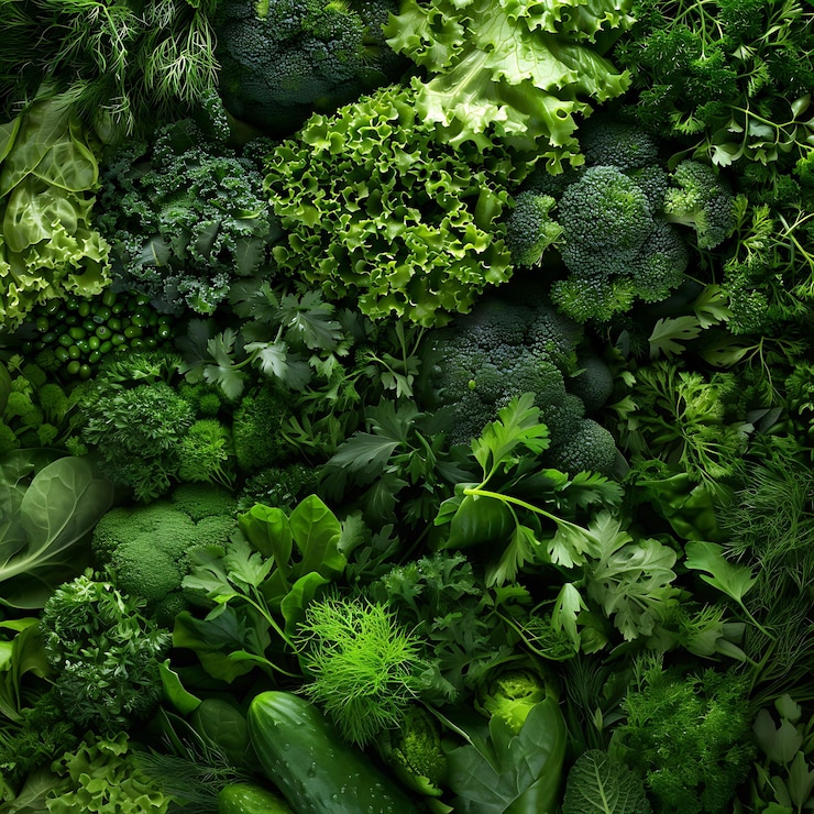 Foto uma pilha de brócolis, couve-flor e outros vegetais