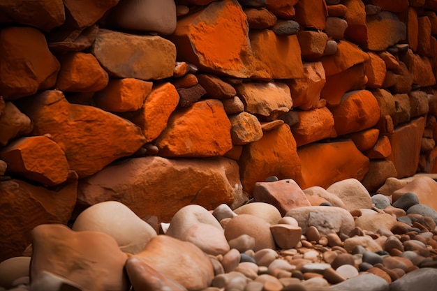 Uma pilha de pedras com a palavra rock