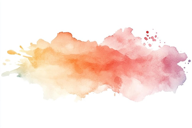 uma pintura a aquarela de tintas rosas e vermelhas