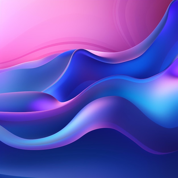 uma pintura abstrata colorida de uma onda com cores roxas e azuis.