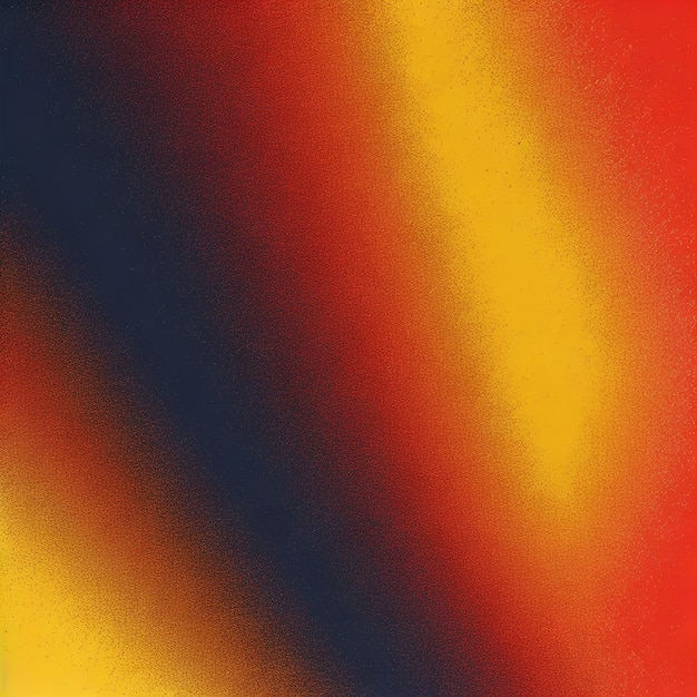 Uma pintura colorida com um fundo vermelho, amarelo e azul.