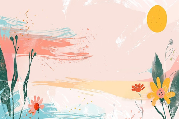 uma pintura de flores e a palavra " o título "