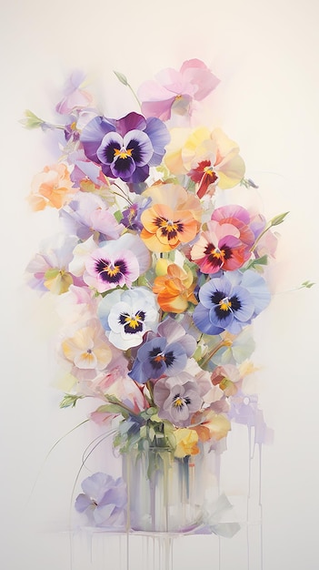 Uma pintura de flores por pessoa