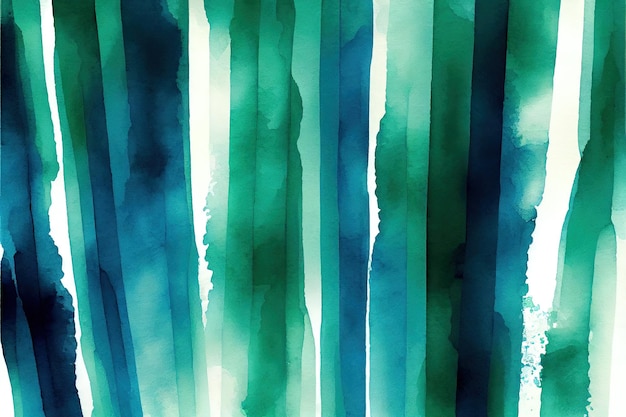 Uma pintura de listras verdes e azuis em uma IA generativa de fundo branco