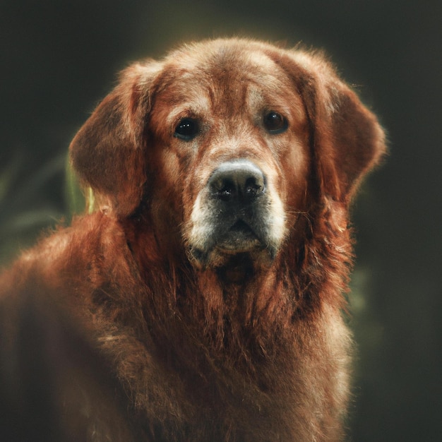 Uma pintura de um cão vadio, arte digital