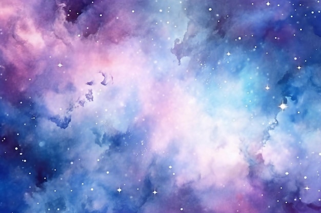 Uma pintura de um céu de Star Wars cheio de estrelas