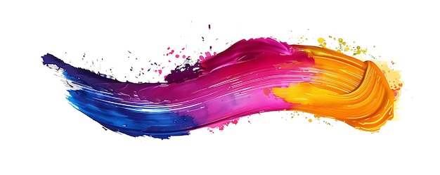 uma pintura de uma linha colorida arco-íris
