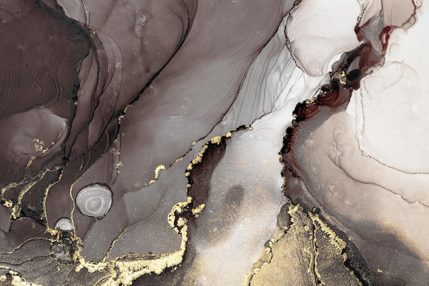 Uma pintura digital de água e pedras com a palavra 'ouro' nela