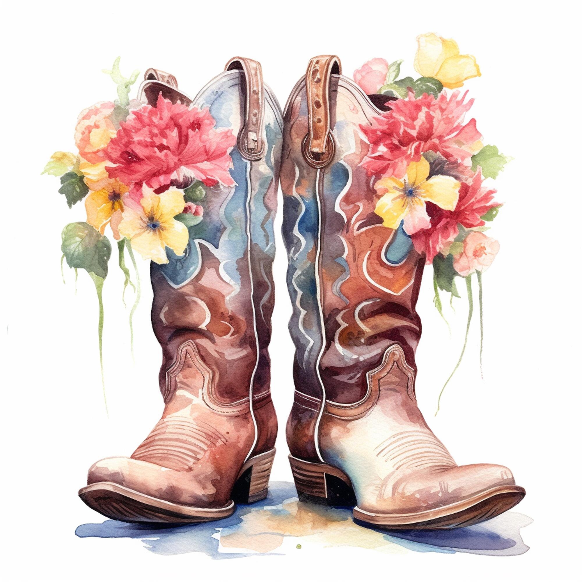 Bonito Acolhedor Kawaii Outono Botas Elemento Roupa Arte Digital Aquarela  Ilustração por ©Ka.Yansh #404422326