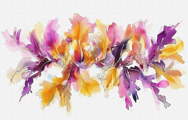 uma pintura em aquarela de uma flor