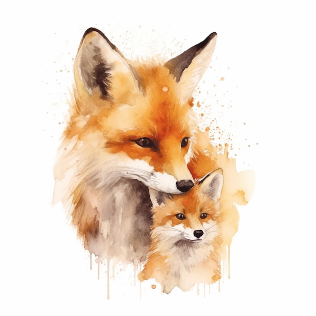 Raposa em aquarela #raposa #arte #ilustração #aquarela #fox #watercolor