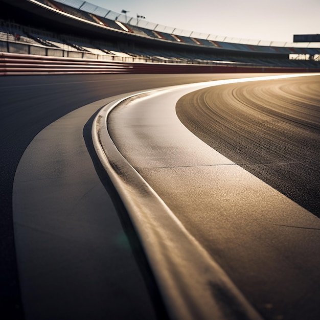 Foto uma pista de corrida