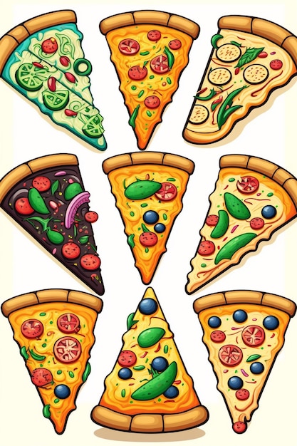 Uma pizza com coberturas diferentes