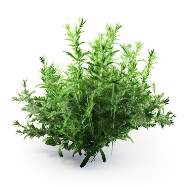 Uma planta com folhas verdes e um fundo branco