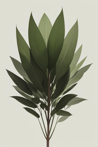 Foto uma planta de eucalipto de folhas verdes
