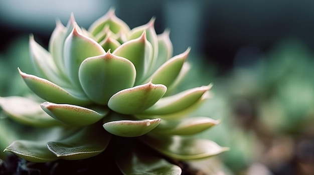 Uma planta verde em uma panela