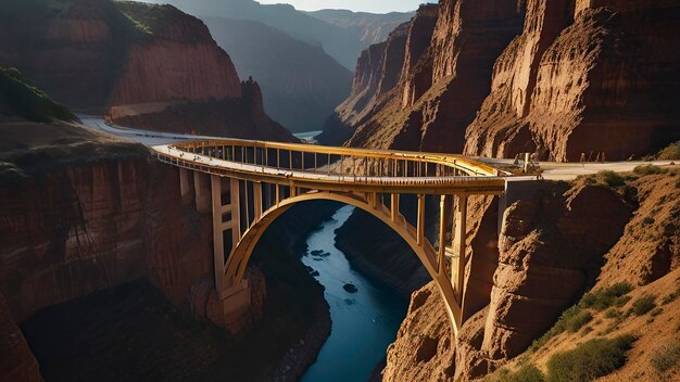 uma ponte que está sobre um rio