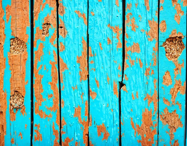 Foto uma prancha de madeira azul e laranja com a palavra madeira nela.