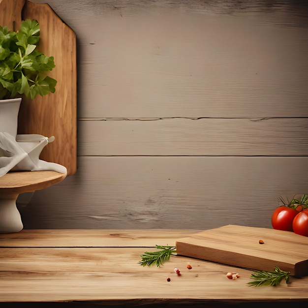 Foto uma prateleira de madeira com uma panela de salsa e uma paneta de salsa