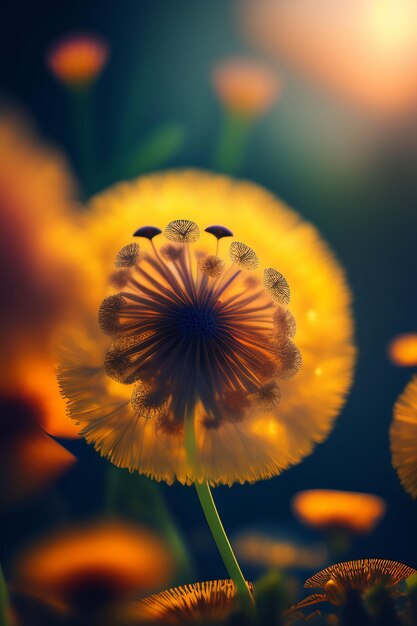 Uma requintada tapeçaria floral abraçando a beleza da grandiosa flor de Blooms