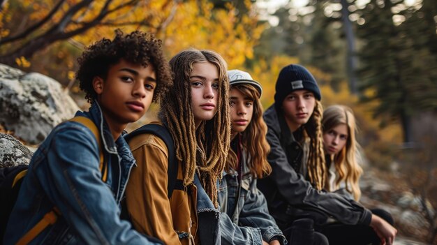 Foto uma reunião de jovens