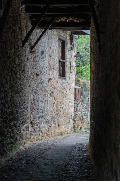 Uma rua na aldeia de cervo