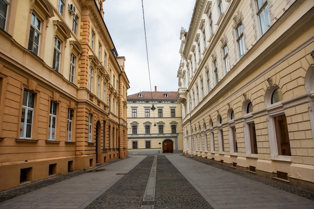 Uma rua na cidade de Viena
