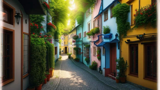 Uma rua na cidade de zlatz