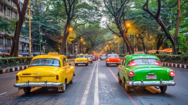 Uma rua na Cidade do México, México, México.