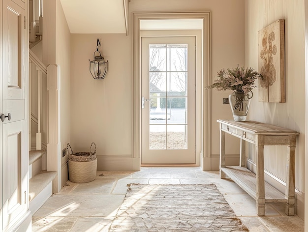 uma sala com uma porta que tem uma porta que diz a palavra citação sobre ele
