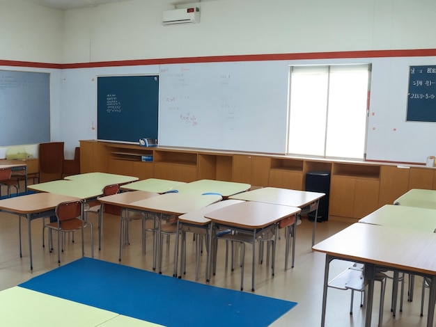 Uma sala de aula do Dia do Professor