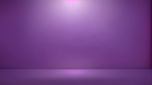 uma Sala de Estúdio Abstract Light Gradient Purple para Fotografia de Produto em um fundo de estúdio limpo