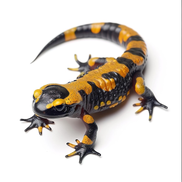 Foto uma salamandra em fundo branco job id 51c3da581cc1475a95f5e1ce053028c6