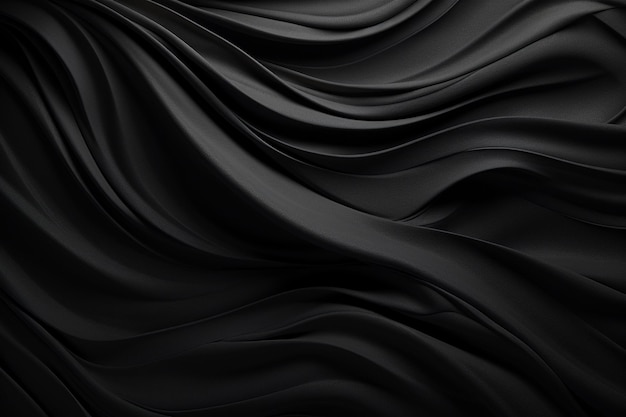 Uma seda preta e branca com um fundo preto