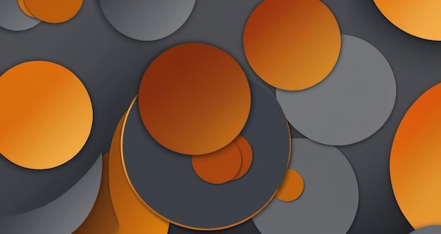 uma série de círculos com um que diz laranja