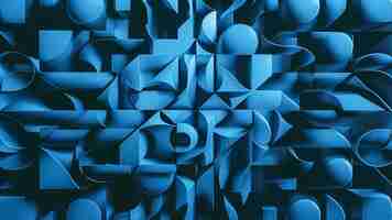 Foto uma série de quadrados azuis com as palavras 