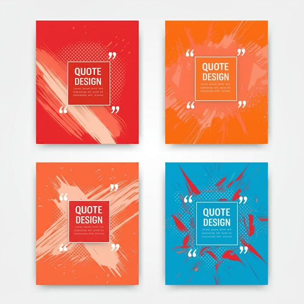 uma série de quadrados coloridos com uma citação da citação "sem design"