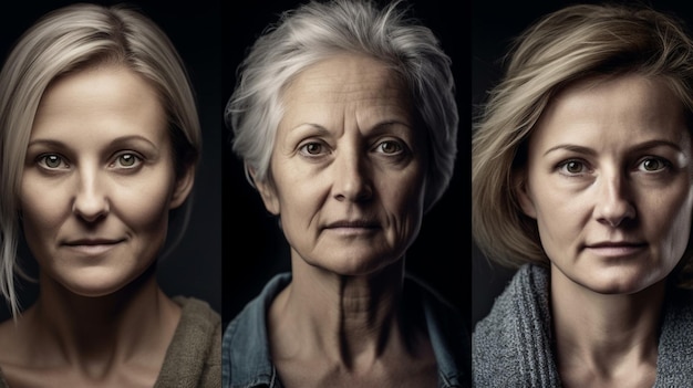 Uma série de retratos de mulheres a partir dos 50 anos