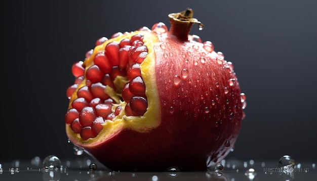Uma sessão de fotos de frutas em close-up muito detalhada e de qualidade hd conceito de frutas